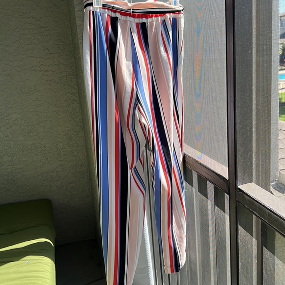 Express size XS striped high rise ankle dress pants - Picture 3 of 8